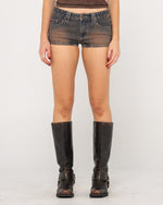 Flip Mommy Low Rise Wide Leg Denim Jort